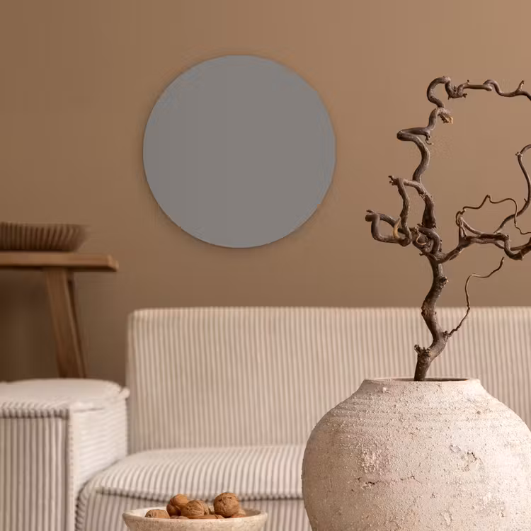 Mineral - Grey - Grijs Wandcirkel kunststof plaat 5mm dik klein 188 -sfeer1
