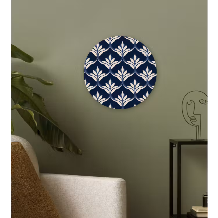 Modern - Ontwerp - Blauw Wandcirkel kunststof plaat 5mm dik klein 188 -sfeer3