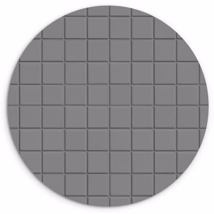 Modern - Patroon - Grijs Wandcirkel kunststof plaat 5mm dik klein 188 -3d