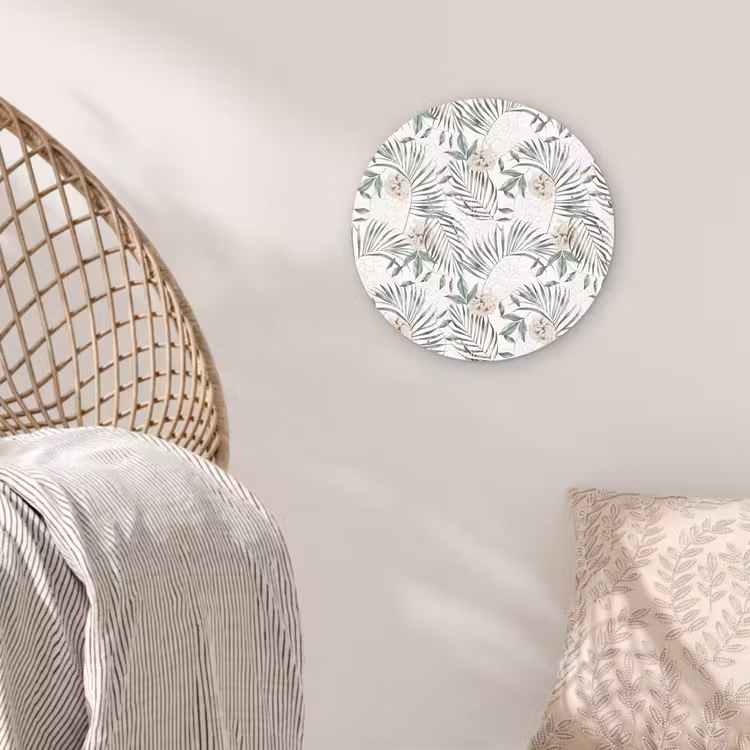 Monstera - Palmblad - Jungle - Tropisch Wandcirkel kunststof plaat 5mm dik klein -sfeer5