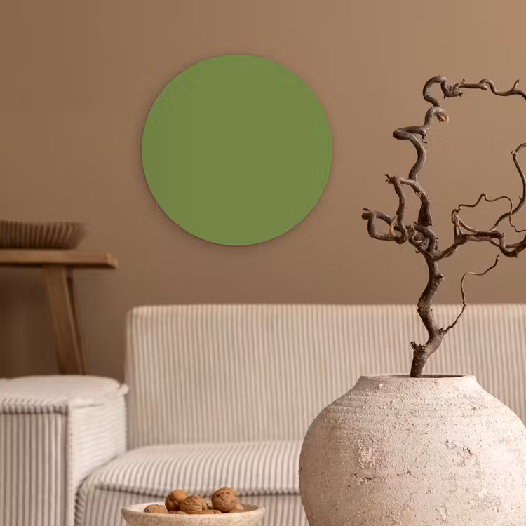 Moss - Green - Groen Wandcirkel kunststof plaat 5mm dik klein 188 -sfeer1