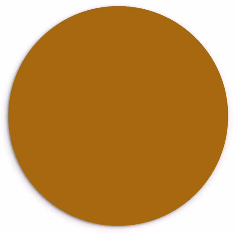 Ocre - Gold - Geel Wandcirkel kunststof plaat 5mm dik klein 188 -3d