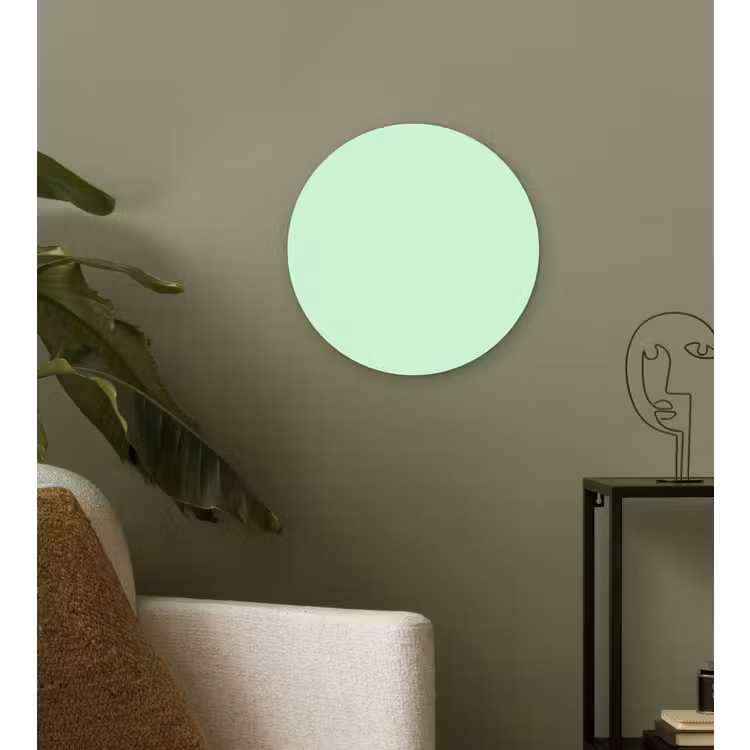 Pale - Mint - Groen Wandcirkel kunststof plaat 5mm dik klein 188 -sfeer3