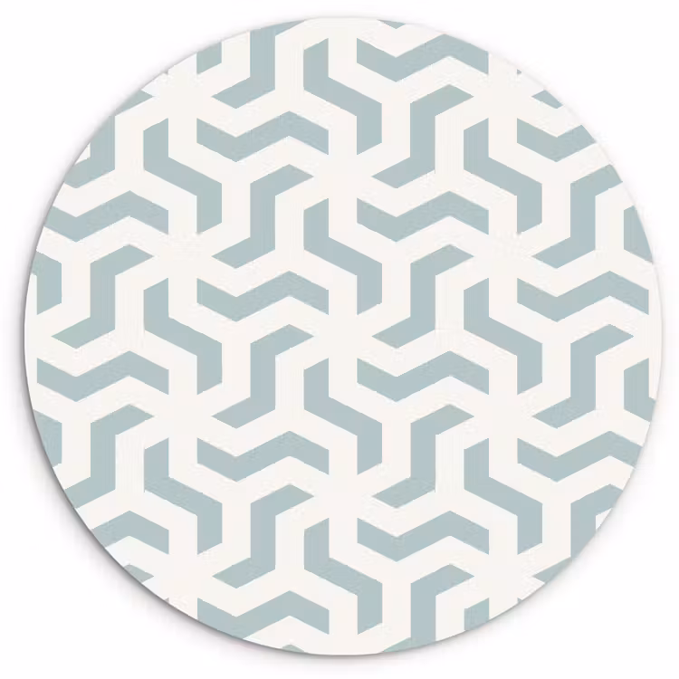 Patronen - Abstract - Groen - Geometrie Wandcirkel kunststof plaat 5mm dik klein 188 -3d