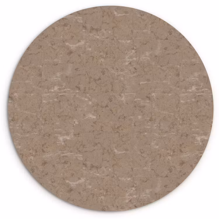 Patroon - Kalksteen - Beige Wandcirkel kunststof plaat 5mm dik klein 188 -3d