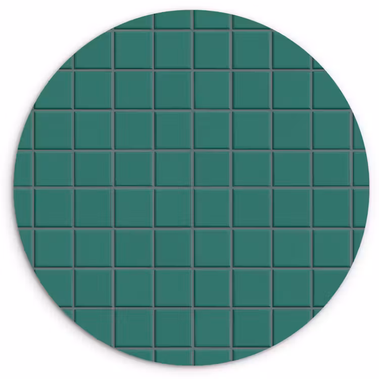 Patroon - Patroon - Smaragd Wandcirkel kunststof plaat 5mm dik klein 188 -3d