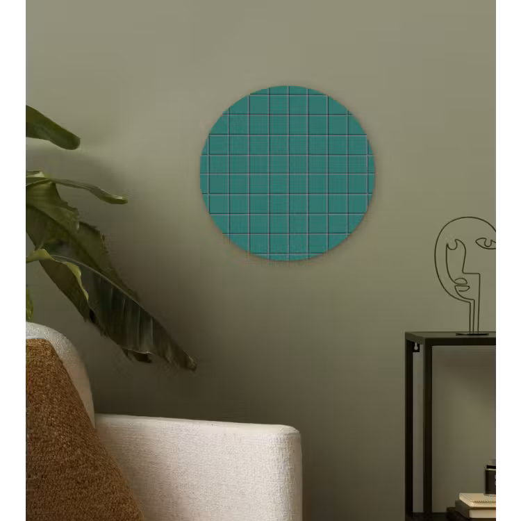 Patroon - Patroon - Smaragd Wandcirkel kunststof plaat 5mm dik klein 188 -sfeer3