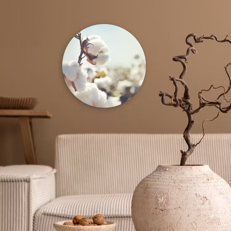 Planten - Bloem - Tak - Natuur Wandcirkel kunststof plaat 5mm dik klein -sfeer1