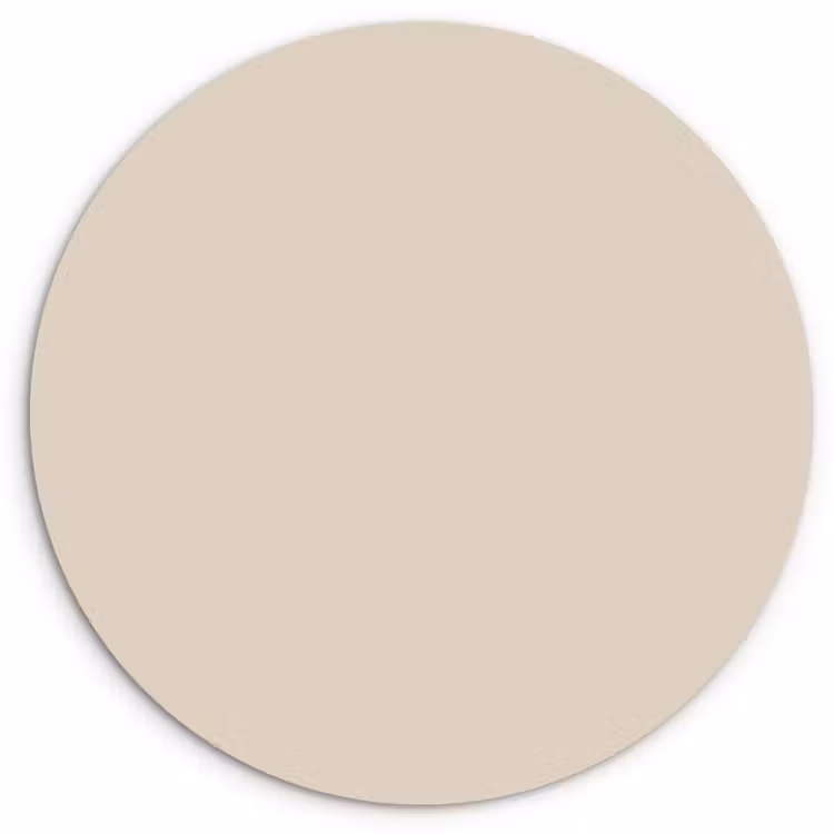 Raw - Linen - Nude Wandcirkel kunststof plaat 5mm dik klein 188 -3d