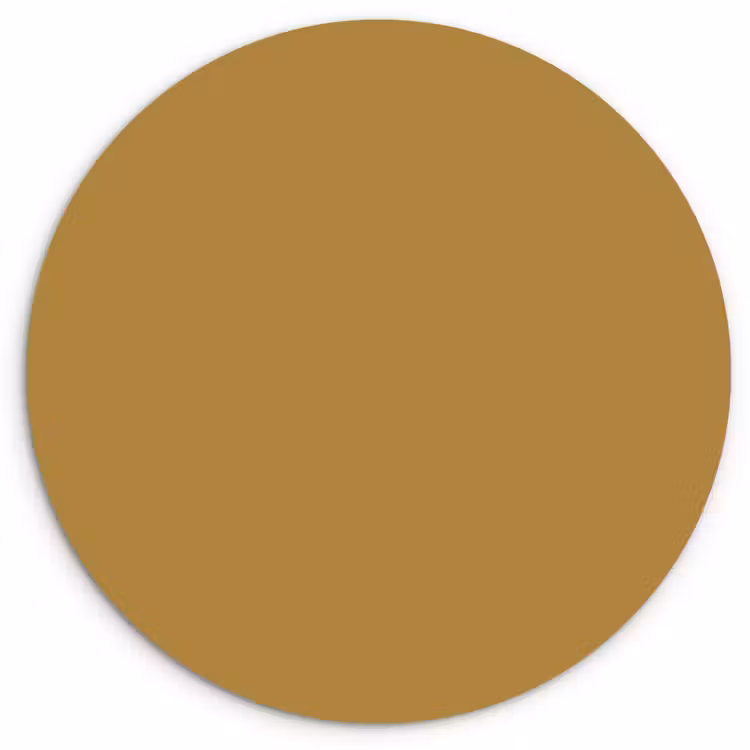 Rhythmic - Ochre - Geel Wandcirkel kunststof plaat 5mm dik klein 188 -3d