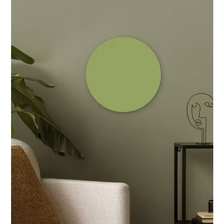 Sage - Green - Groen Wandcirkel kunststof plaat 5mm dik klein 188 -sfeer3