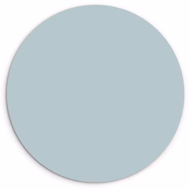 Slate - Blue - Blauw Wandcirkel kunststof plaat 5mm dik klein 188 -3d