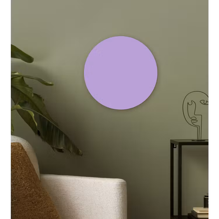 Soft - Lavender - Paars Wandcirkel kunststof plaat 5mm dik klein 188 -sfeer3