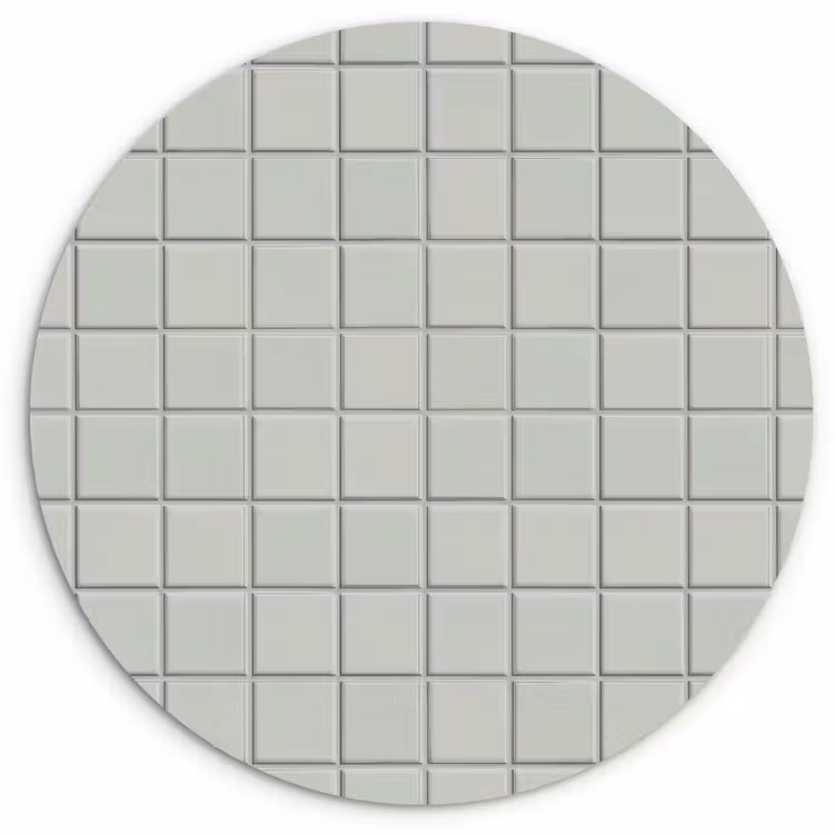 Tegel - Patroon - Lichtgroen Wandcirkel kunststof plaat 5mm dik klein 188 -3d