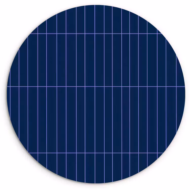 Tegels - Langwerpig - Blauw Wandcirkel kunststof plaat 5mm dik klein 188 -3d