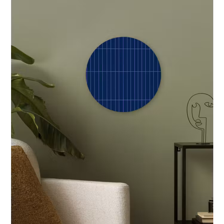 Tegels - Langwerpig - Blauw Wandcirkel kunststof plaat 5mm dik klein 188 -sfeer3