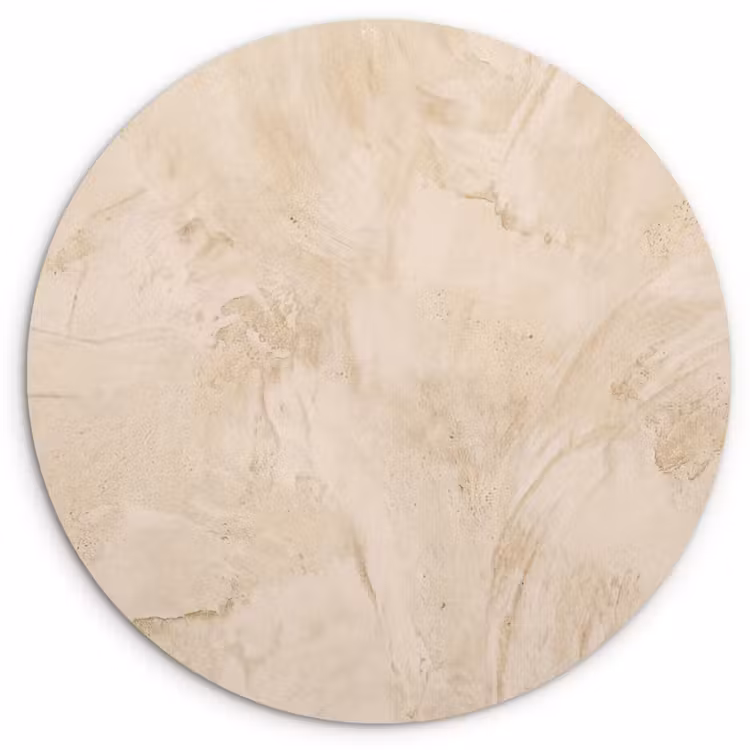 Textuur - Patroon - Abstract - Modern - Beige Wandcirkel kunststof plaat 5mm dik klein -3d