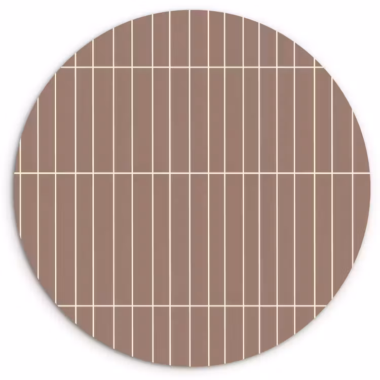 Verticaal - Wandtegel - Terracotta Wandcirkel kunststof plaat 5mm dik klein 188 -3d