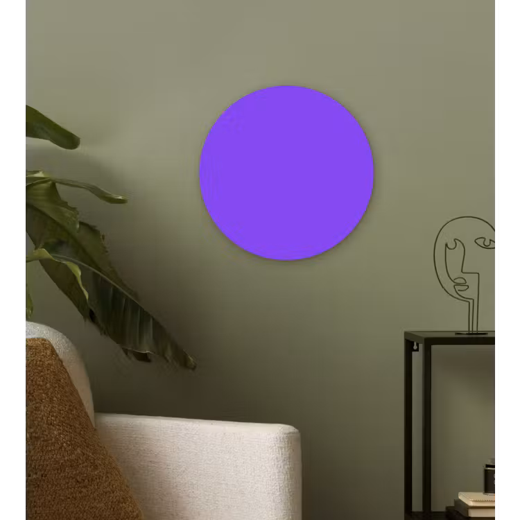 Vivid - Violet - Paars Wandcirkel kunststof plaat 5mm dik klein 188 -sfeer3