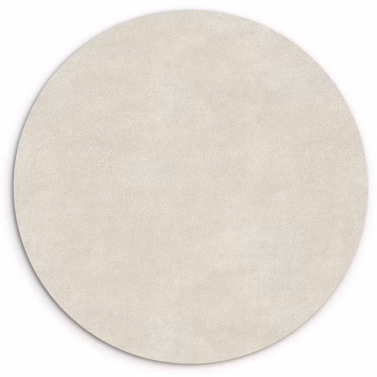 Zandkleurig - Modern - Egaal Wandcirkel kunststof plaat 5mm dik klein 188 -3d