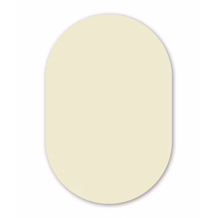 Arctic - Daisy - Nude Wandcirkel Ovaal Forex klein 630 -3d