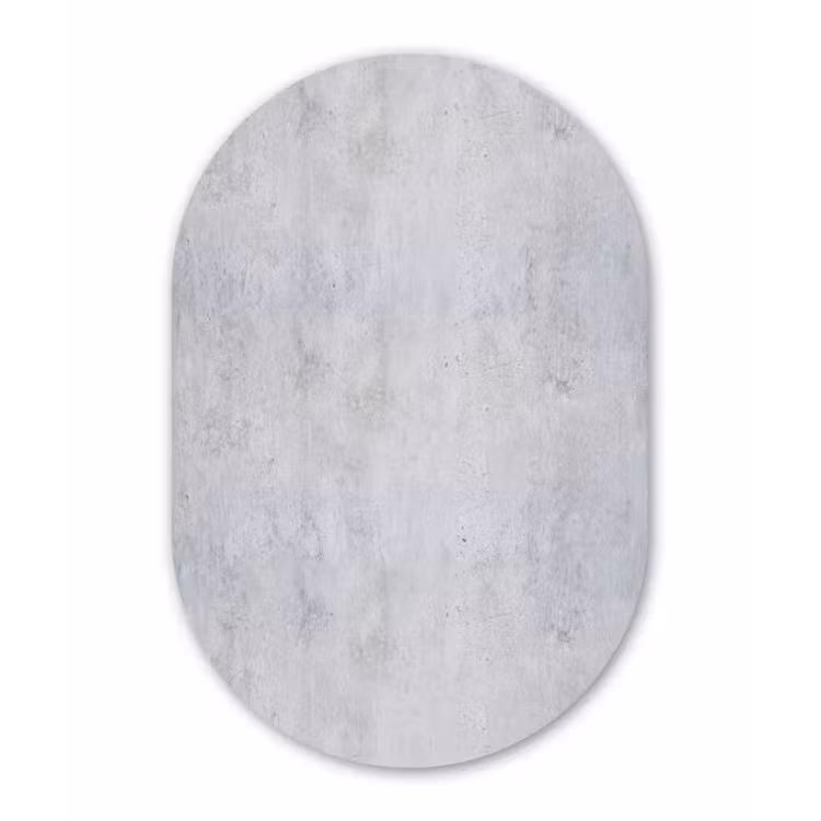 Beton - Textuur - Achtergrond - Grijs - Industrieel Wandcirkel Ovaal Forex klein -3d