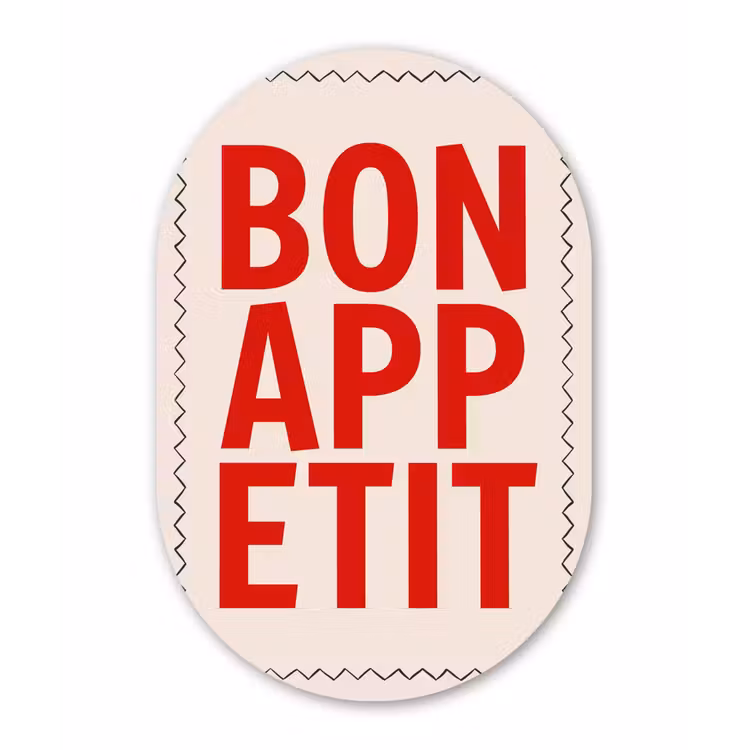 Blokletters - Rood - Kartelrand Wandcirkel Ovaal Forex klein -3d