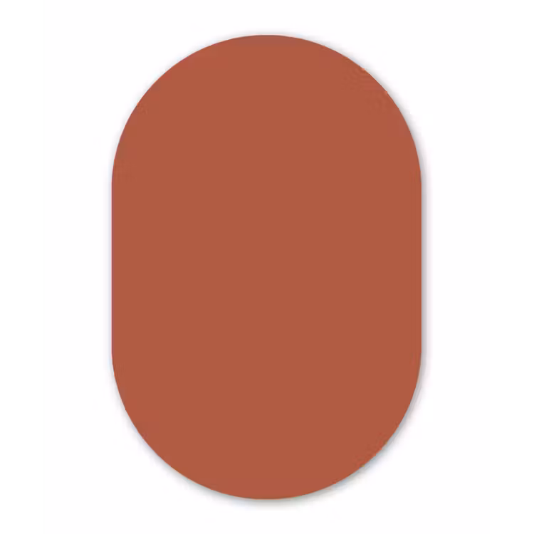 Copperhead - Oranje - Bruin Wandcirkel Ovaal Forex klein 630 -3d