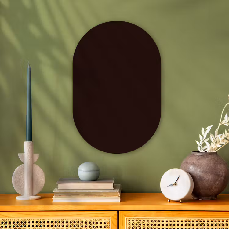 Deep - Obsidian - Bruin Wandcirkel Ovaal Forex klein 630 -sfeer2