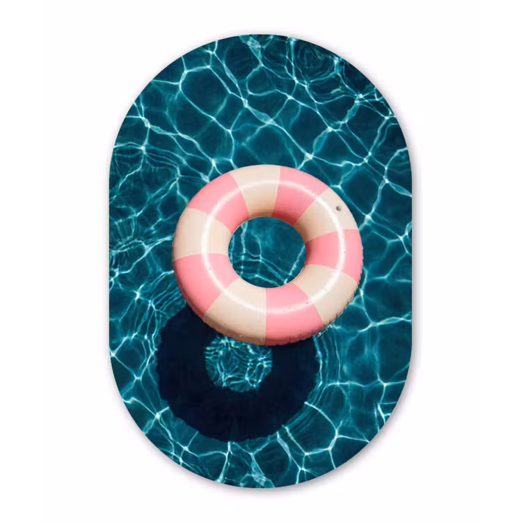Drijvend - Zwemband - Water Wandcirkel Ovaal Forex klein -3d