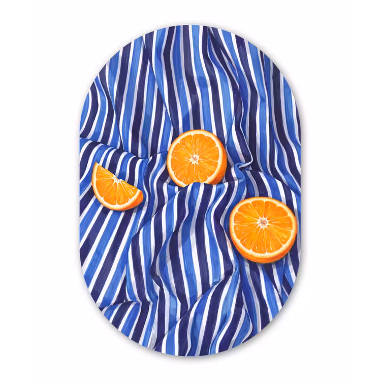 Muurovaal - Eten - Fruit - Oranje - Eten - Fruit - Oranje Wandcirkel Ovaal Forex klein