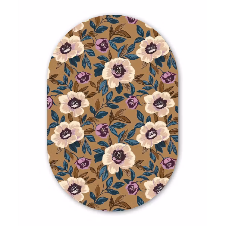 Floraal - Stilleven - Kleurrijk Wandcirkel Ovaal Forex klein 630 -3d