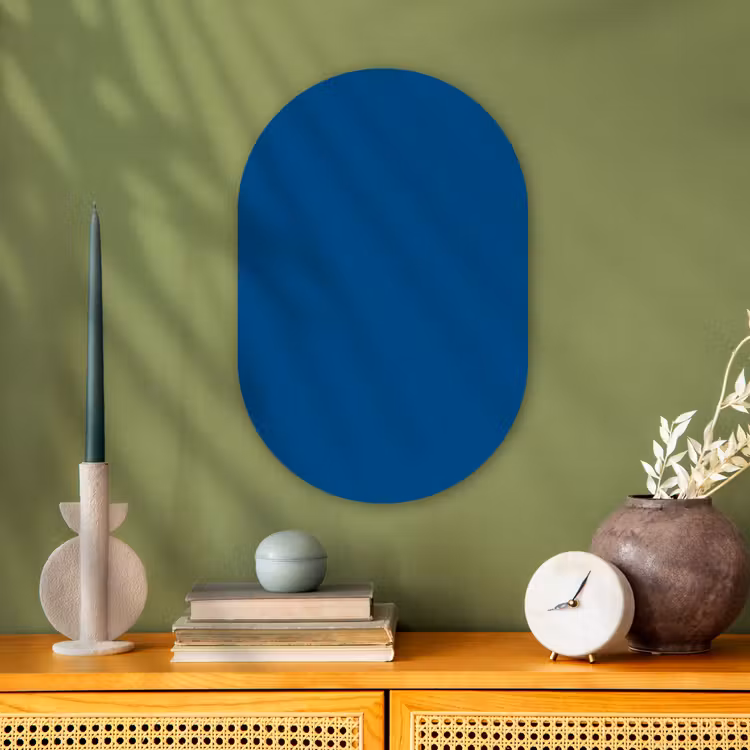Free - Groove - Blauw Wandcirkel Ovaal Forex klein 630 -sfeer2