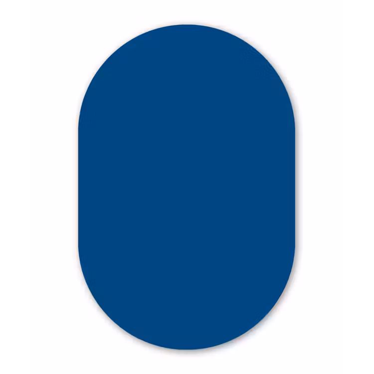 Free - Groove - Blauw Wandcirkel Ovaal Forex klein 630 -3d