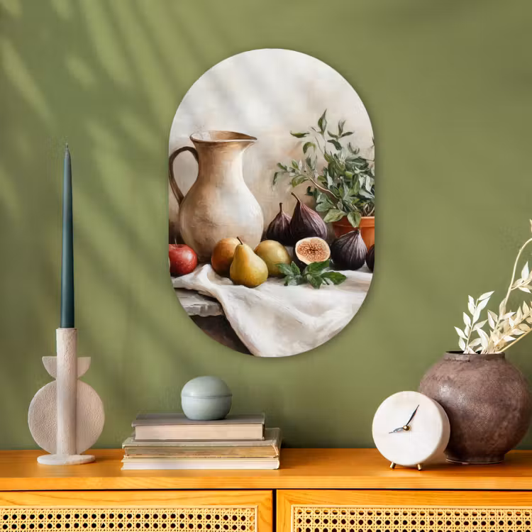 Fruit - Kruiden - Landelijk Wandcirkel Ovaal Forex klein -sfeer2