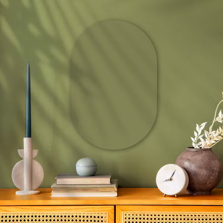 Herbal - Matcha - Groen Wandcirkel Ovaal Forex klein 630 -sfeer2