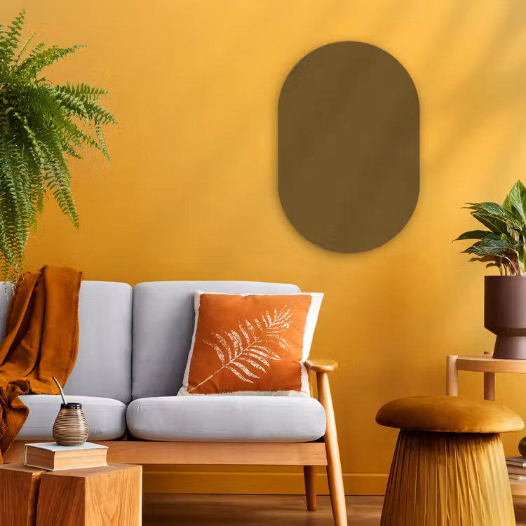 Hunter - Groen - Herfst Wandcirkel Ovaal Forex klein 630 -sfeer4