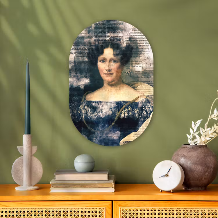 Johanna Henriette Engelen - Dubois Drahonet - Krant Wandcirkel Ovaal Forex klein -sfeer2