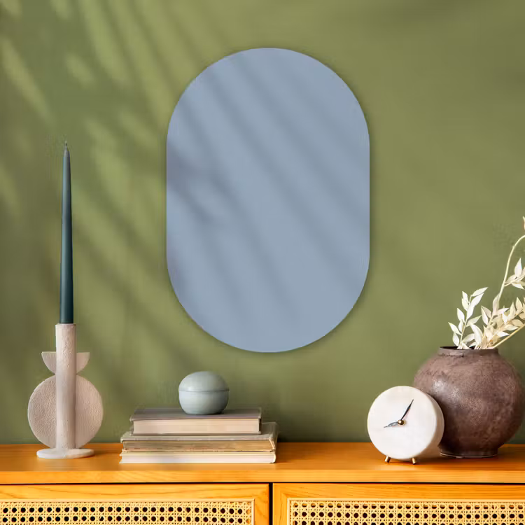 Mellow - Breeze - Blauw Wandcirkel Ovaal Forex klein 630 -sfeer2