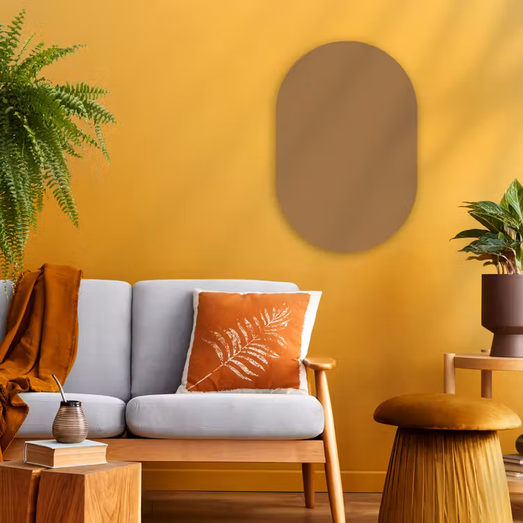 Sahara - Earth - Oranje Wandcirkel Ovaal Forex klein 630 -sfeer4
