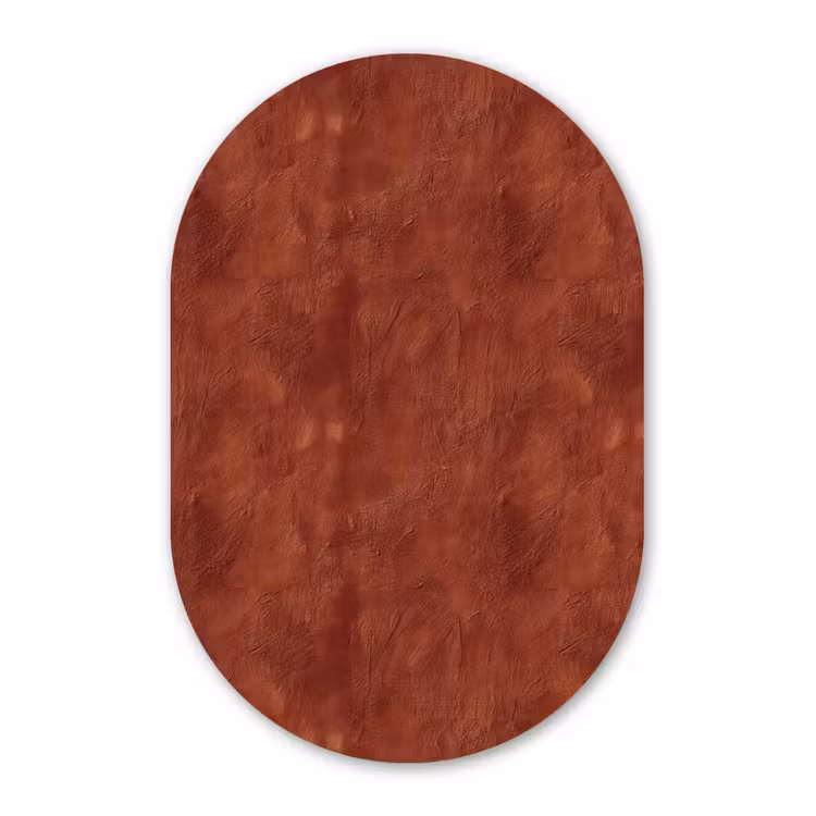 Stucwerk - Textuur - Terracotta Wandcirkel Ovaal Forex klein 630 -3d