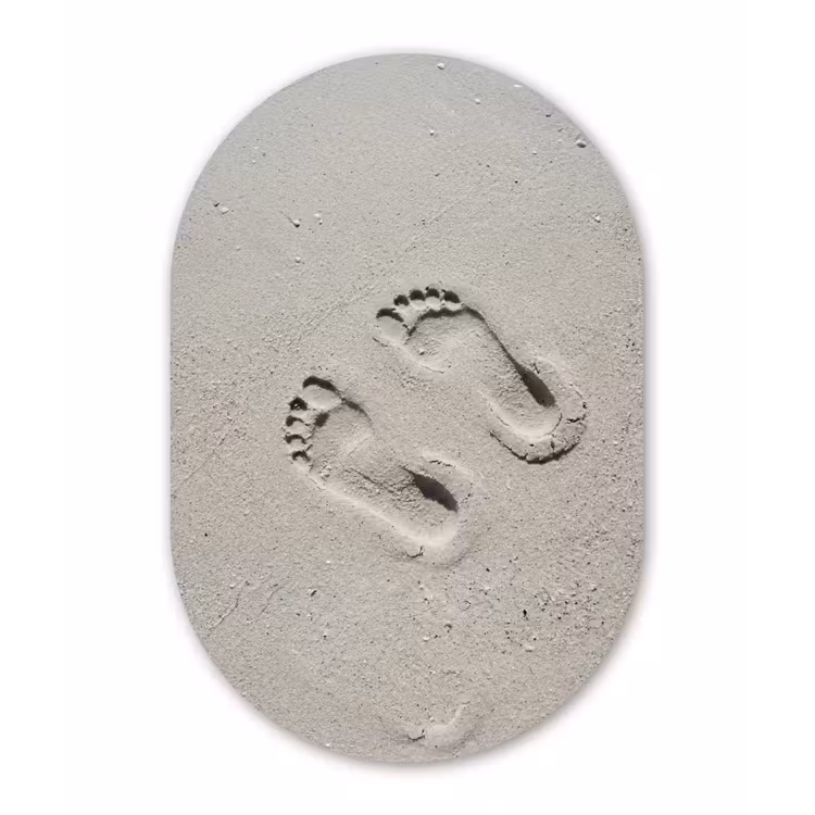 Voeten - Zand - Zee Wandcirkel Ovaal Forex klein -3d