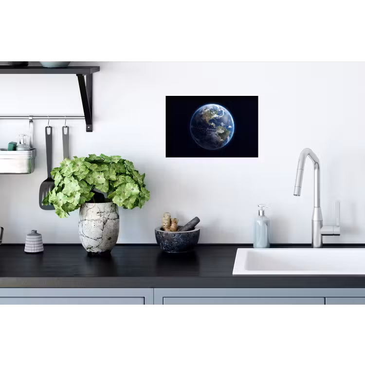 Muursticker - Aarde - Ruimte - Kosmos - Aarde - Ruimte - Kosmos Muursticker klein