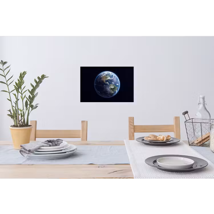 Muursticker - Aarde - Ruimte - Kosmos - Aarde - Ruimte - Kosmos Muursticker klein