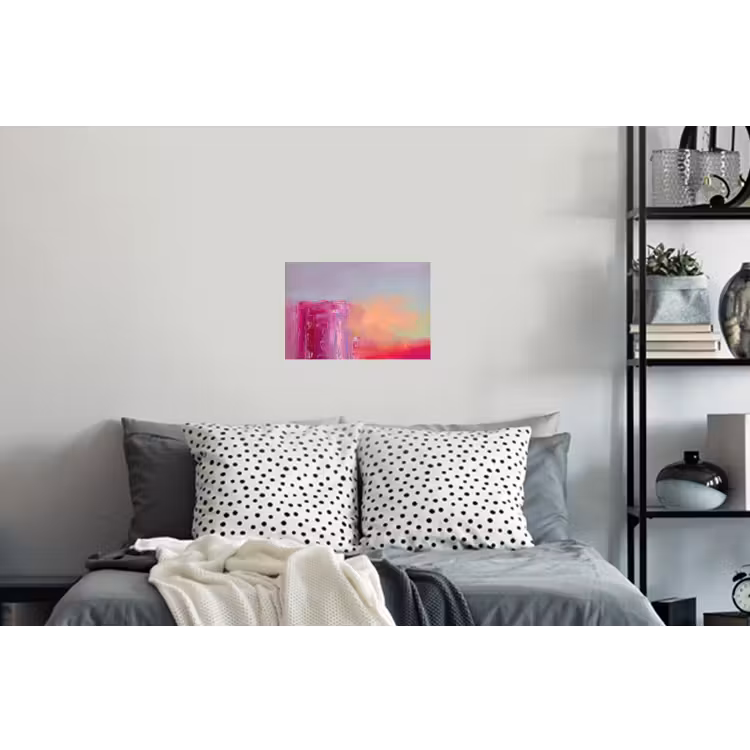 Abstract - Kleuren - Modern - Roze Muursticker klein -slaapkamer