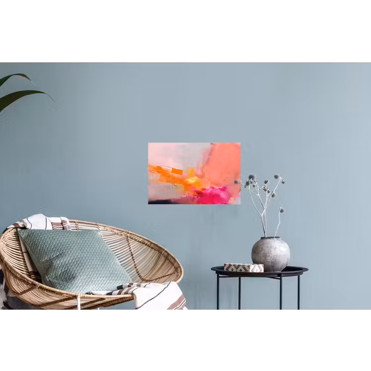 Abstract - Kleurrijk - Modern - Roze Muursticker klein -plant