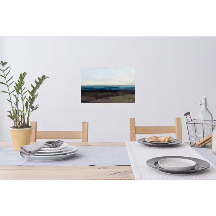 Abstract - Landschap - Horizon - Blauw - Modern Muursticker klein -eettafel