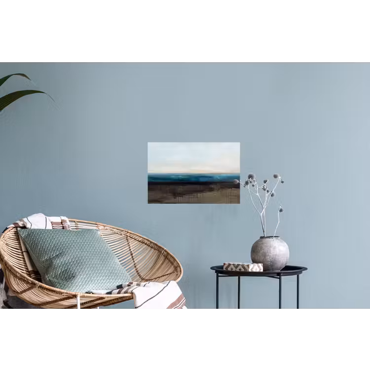 Abstract - Landschap - Horizon - Blauw - Modern Muursticker klein -plant