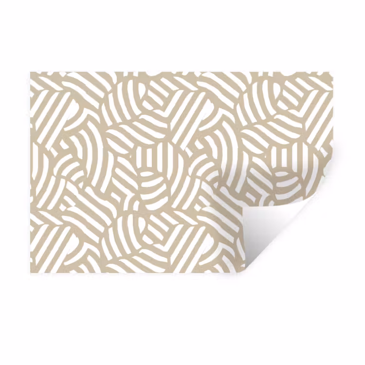 Abstract - Modern - Beige Muursticker klein 286 -3d