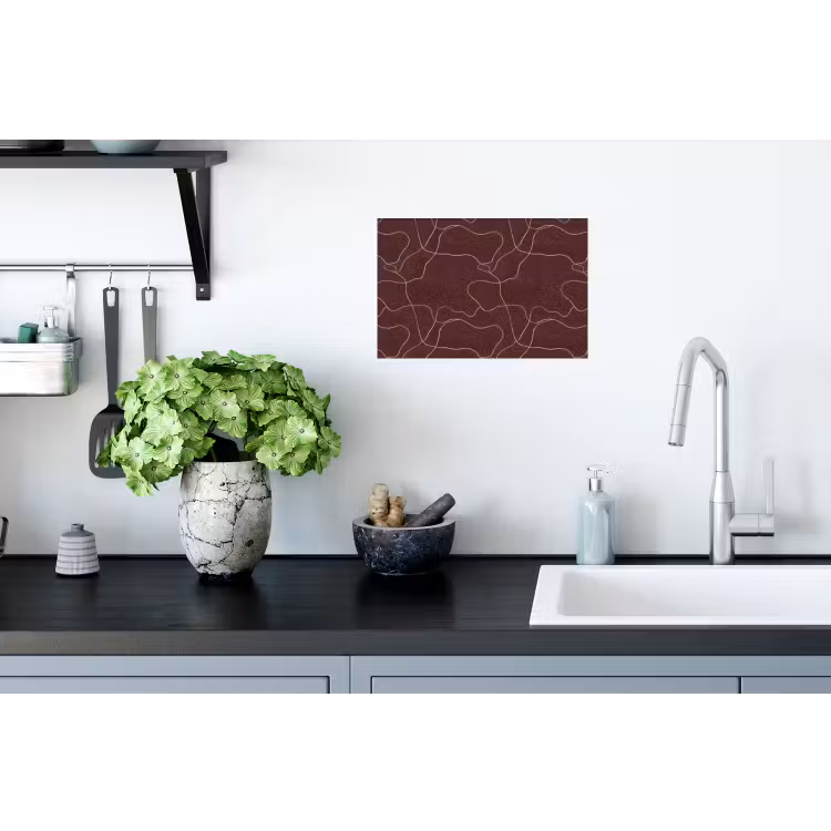 Abstract - Modern - Bruin Muursticker klein 286 -keuken
